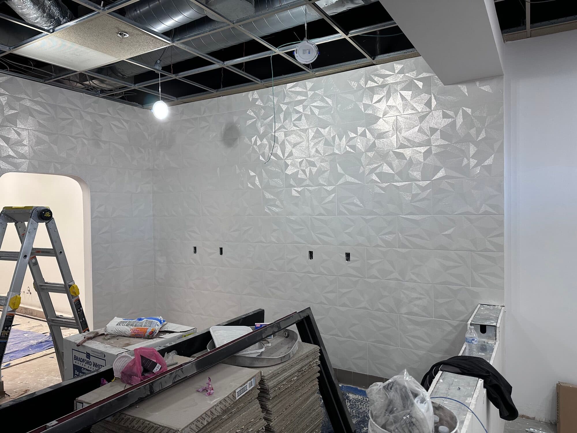 Commercial kitchen ceramic tile