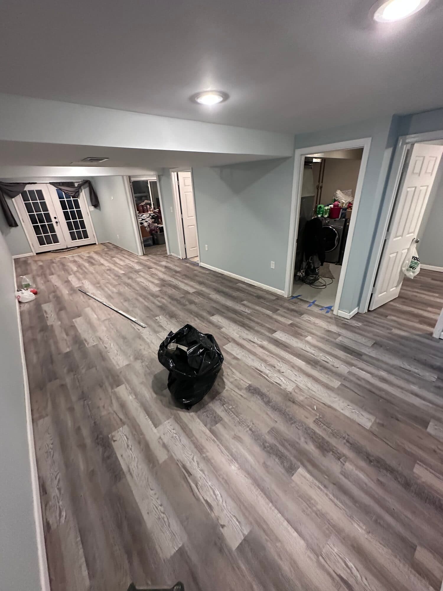 Basement LVP flooring