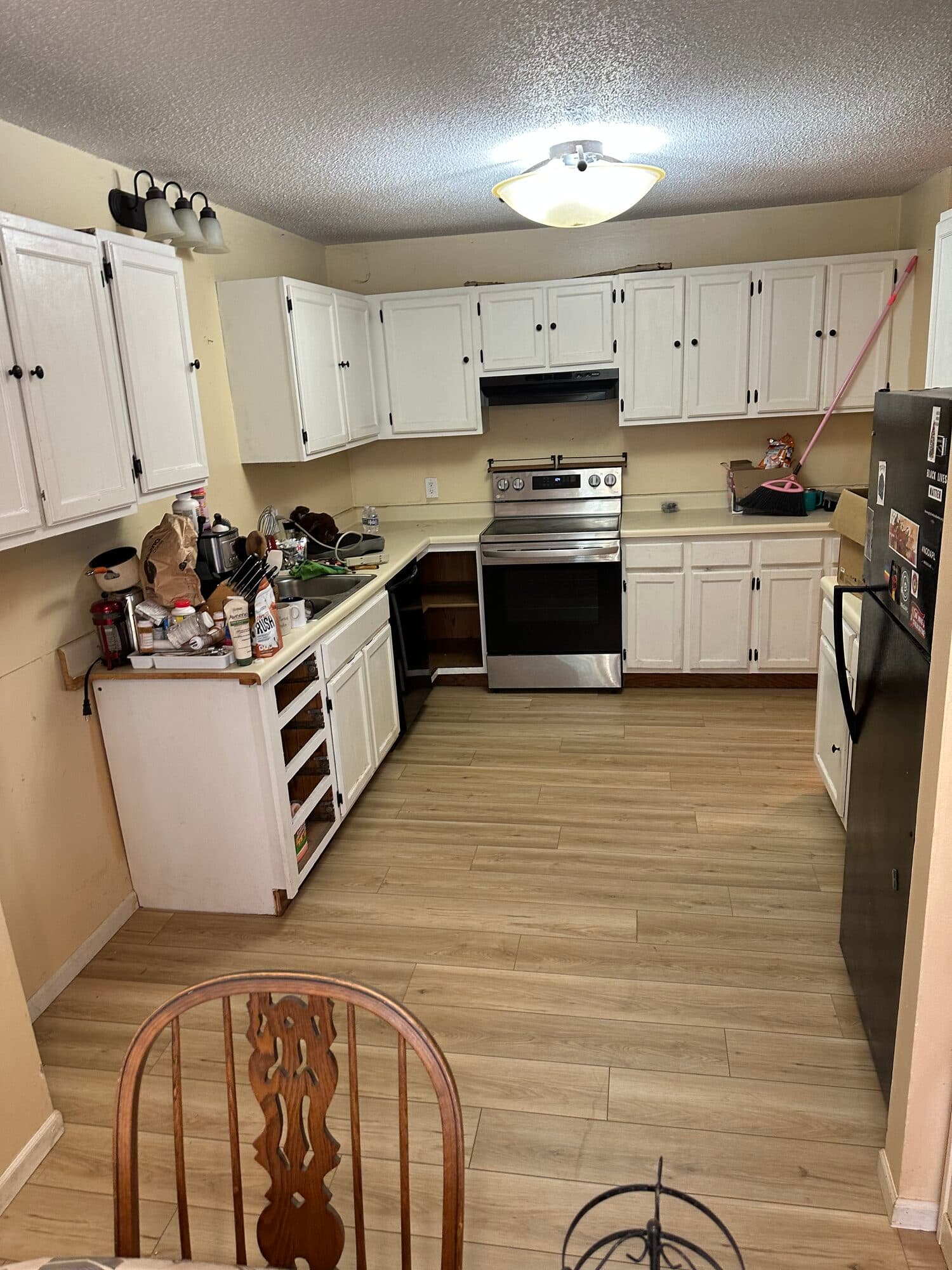 Kitchen LVP installation