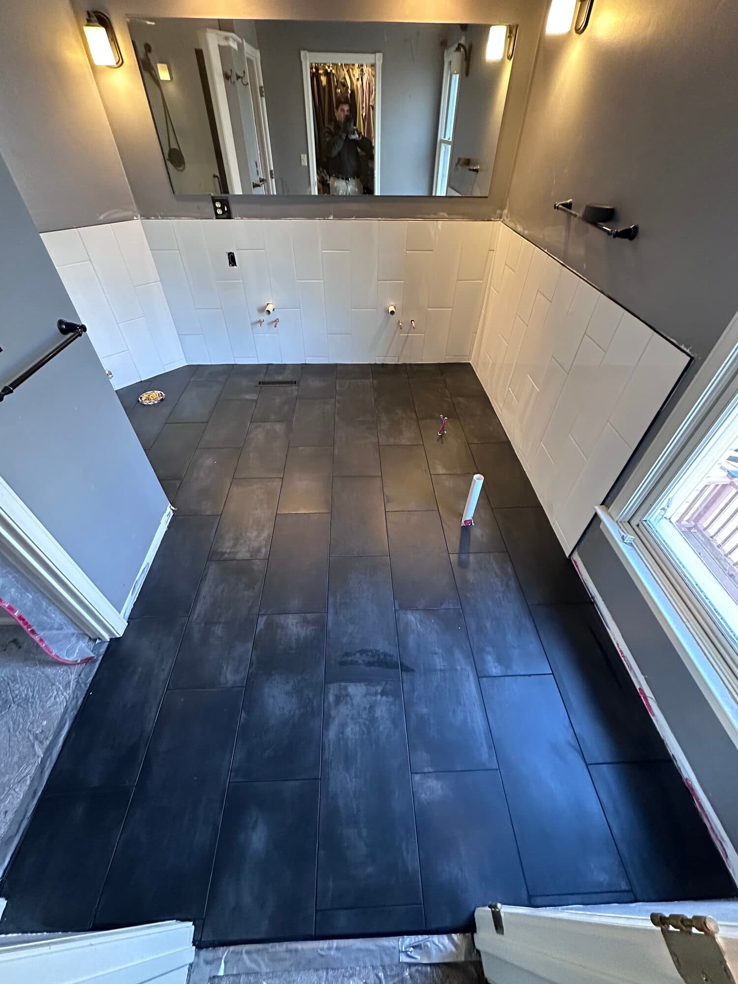 Bathroom tile — after