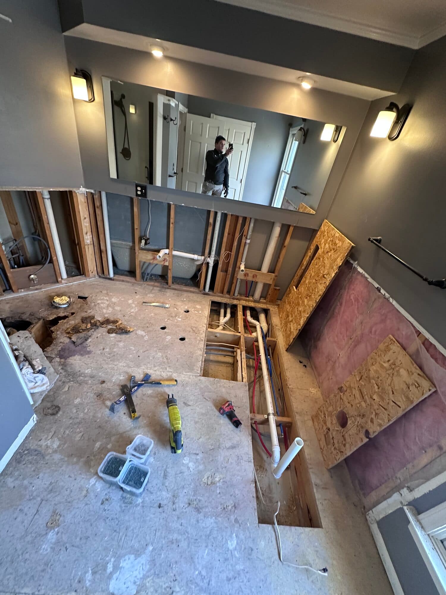 Bathroom tile — before